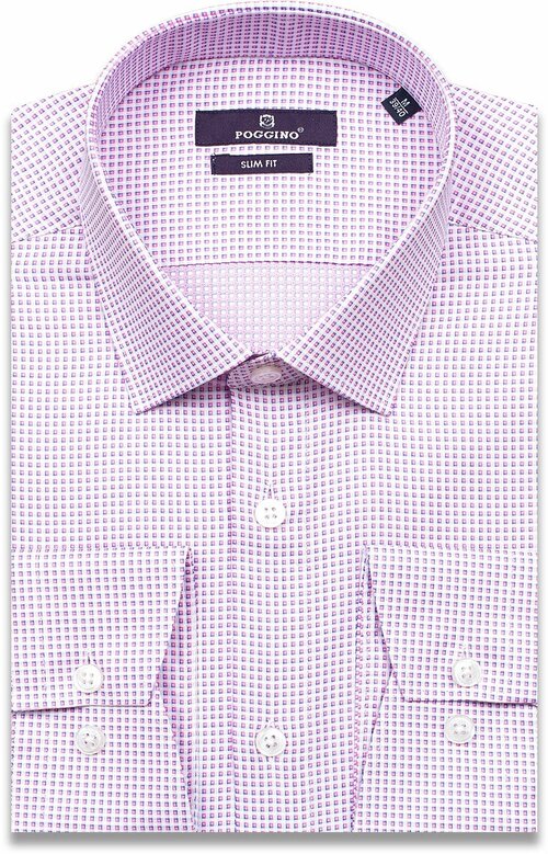 Рубашка POGGINO, размер M (39-40 cm.), фиолетовый
