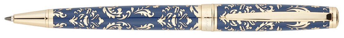 Ручка шариковая Pierre Cardin Renaissance, латунь, цвет синий-золотистый (PC8302BP)
