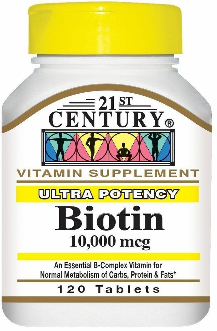 21st Biotin 10000mcg 120 tabs