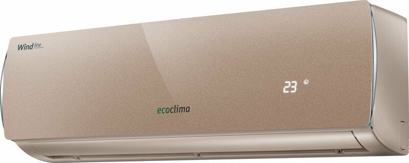 Настенная сплит-система Ecoclima Wind Line EC/I-12QC/ ECW/I-12QCB, inverter, коричневый - фотография № 2