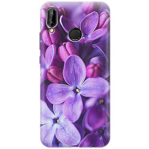 фото Re:pa накладка transparent для huawei p20 lite с принтом "фиолетовая сирень"