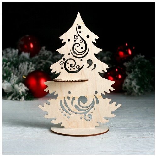 Салфетница Ажурная ёлочка 2451703 см 2шт 511₽