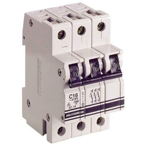 ABL Автоматический выключатель 3P, C, 3 А, 10 кА, 230/400 В AC, серия Т 3C3.0 C3T3