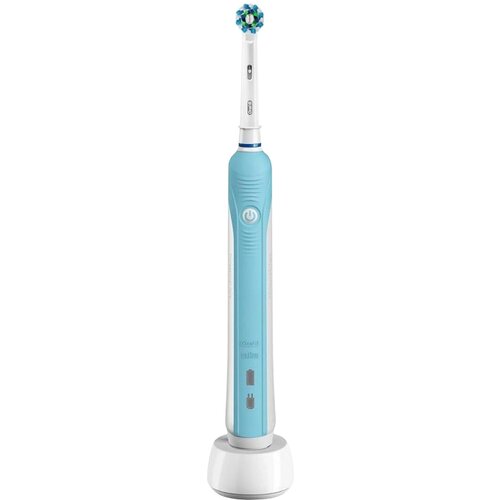 Электрическая зубная щетка Oral-B PRO 500 CrossAction голубой 581400₽