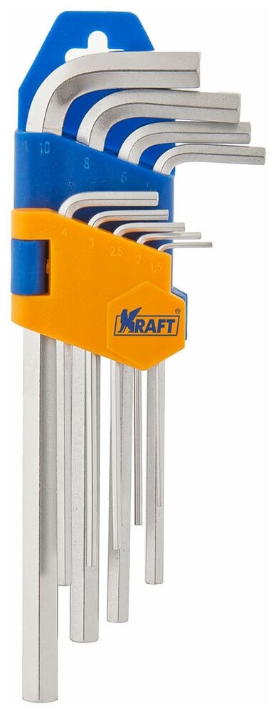 Набор имбусовых ключей KRAFT KT 700569 9 предм.