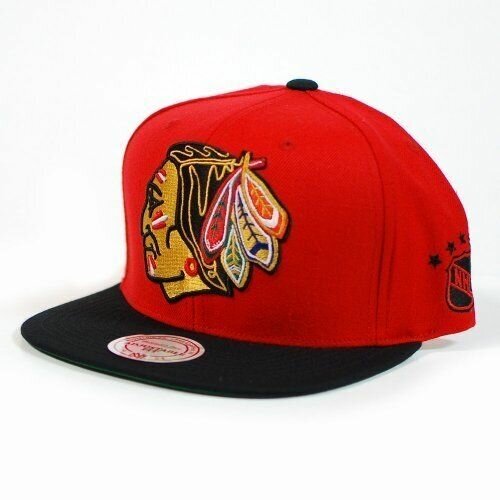 фото Бейсболка mitchell&ness arise snapback chicago blackhawks eu072 (красный) mn2-eu072-arise-chbl-red