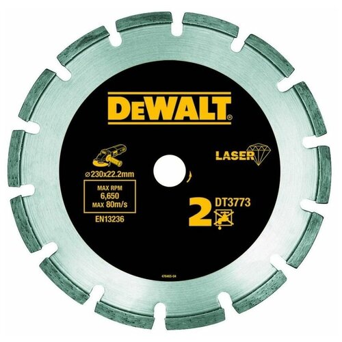 Диск алмазный отрезной DeWALT DT3773, 230 мм, 1 шт. диск алмазный отрезной dewalt dt3743 230 мм 1 шт