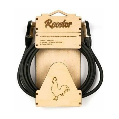 RUS0803 Кабель инструментальный, 3м, Rooster klotz kikkg1 5ppsw инструментальный кабель длина 1 5 метров