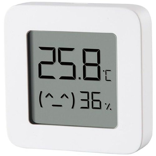 Датчик температуры и влажности Xiaomi Mi Temperature and Humidity Monitor 2, белый [nun4126gl]