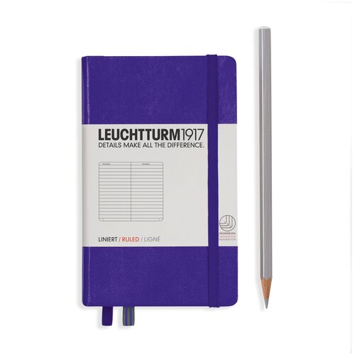 Блокнот Leuchtturm1917 A6 Pocket в линейку, сиреневый