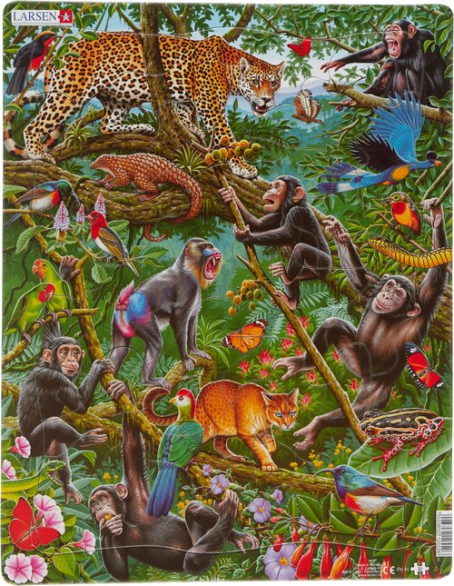 Пазл Larsen Животные Африки (FH41), 32 дет.