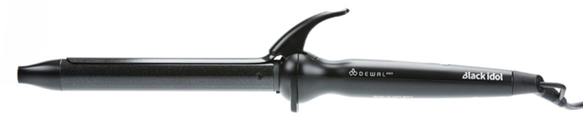 Плойка для волос DEWAL PRO BLACK IDOL с терморегулятором, 25 мм, титаново-турмалиновое покрытие, 48 Вт, черная 03-1625TBlack
