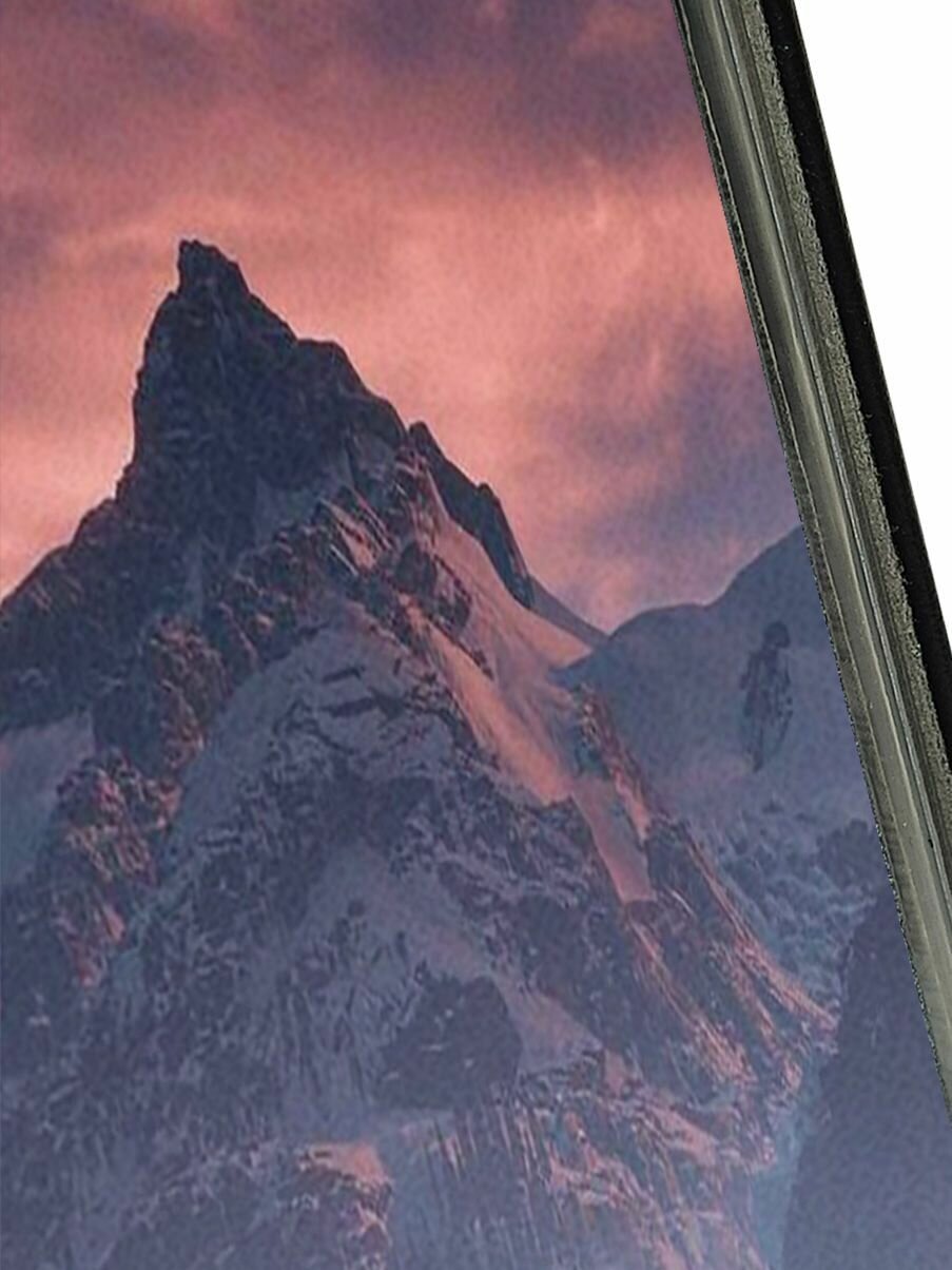 Чехол-книжка Лес, горы, зарево на Xiaomi Mi 9T / Mi 9T Pro / K20 / K20 Pro / Сяоми Ми 9Т / Ми 9Т Про черный