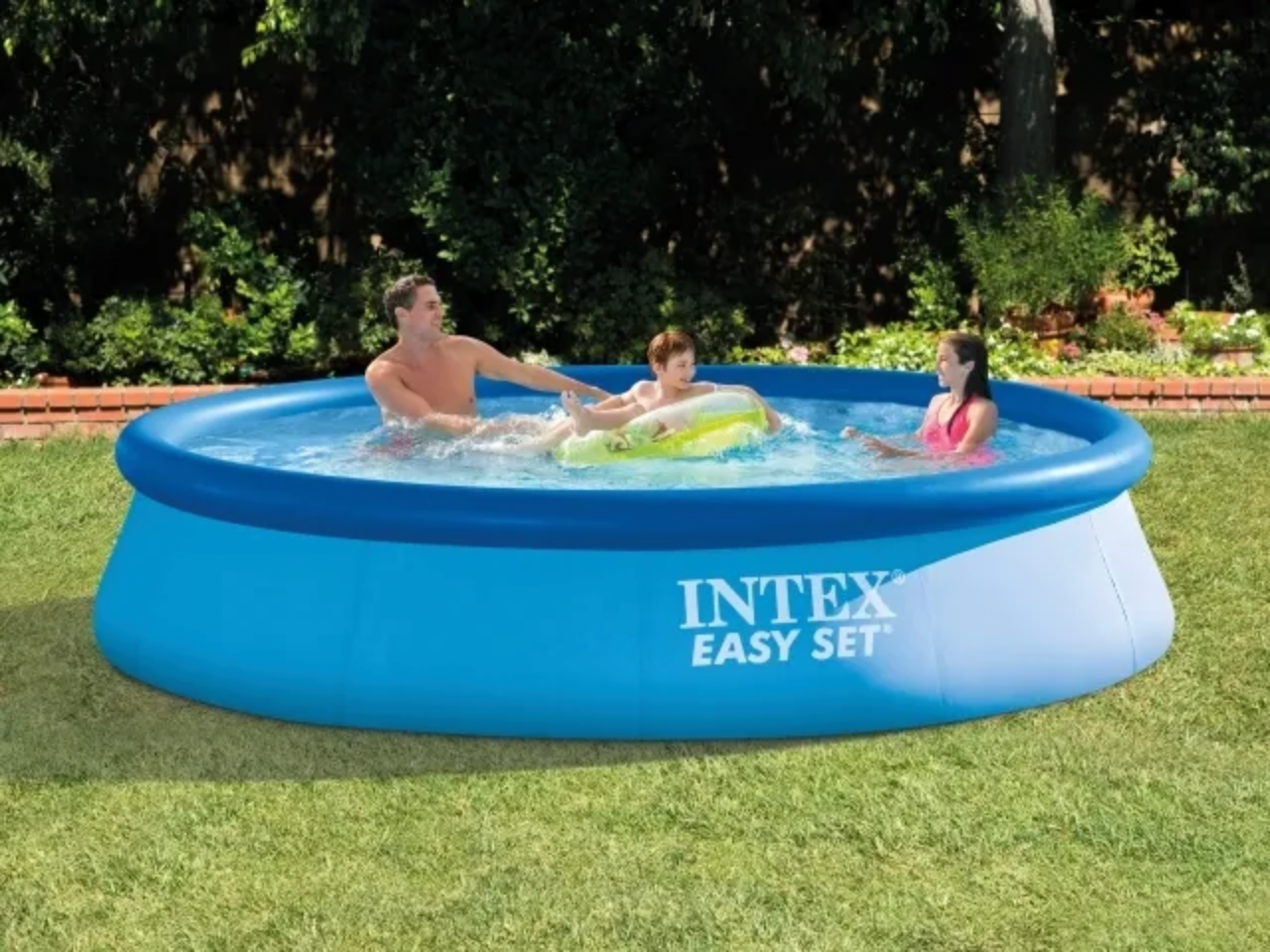 Надувной круглый бассейн для взрослых и детей, 396x84 см, 7290 литров - фотография № 7