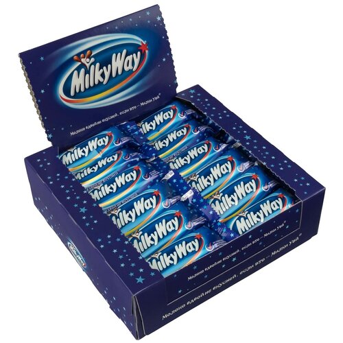 фото Батончик milky way с суфле, 26 г, коробка, 36 шт.