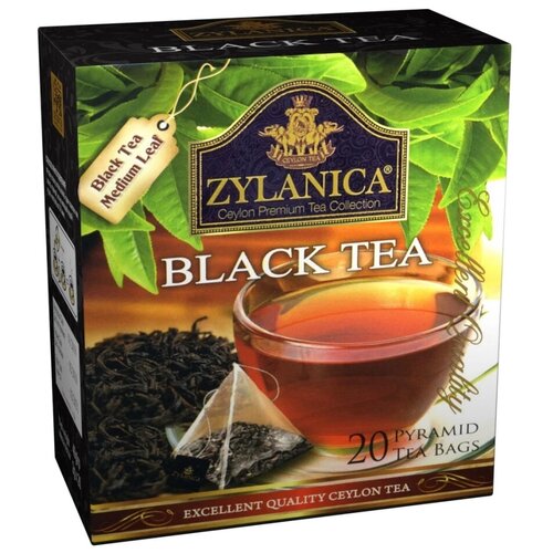 Чай черный Zylanica в пирамидках, бергамот, 20 пак.
