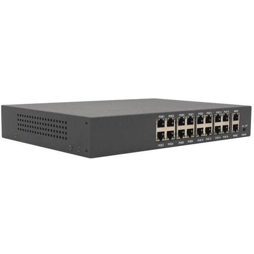 AltCam POE16 16-ти канальный неуправляемый POE switch IEEE 8023afat 1998300₽