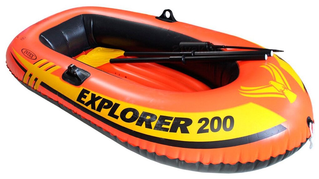 Надувная лодка Intex Explorer-200 Set (58331) оранжевый