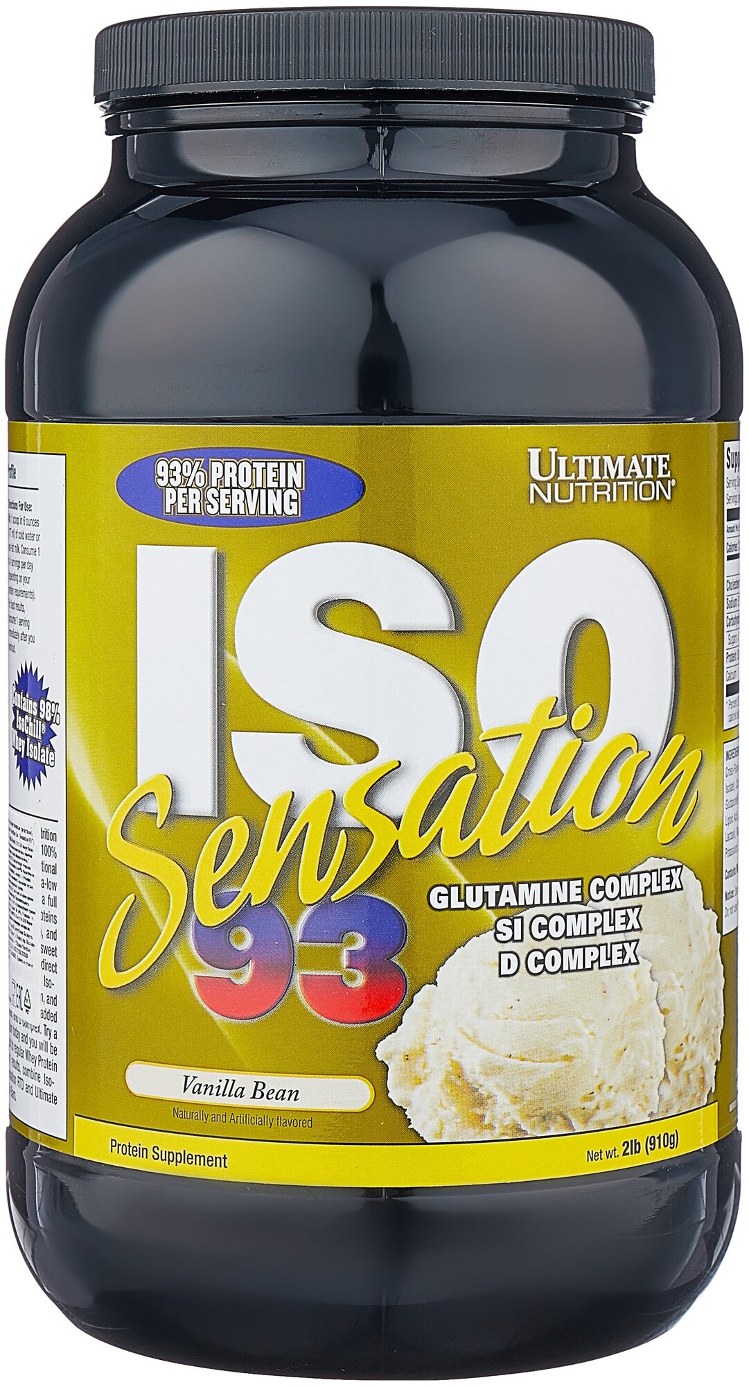 Протеин Ultimate Nutrition ISO Sensation 93 (907-920 г) ваниль