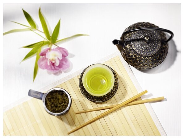 Ronnefeldt Чай Tea-Caddy Jasmin Gold зеленый листовой с жасмином в сашетах на чайник 20 шт. х 3,9г. - фотография № 6