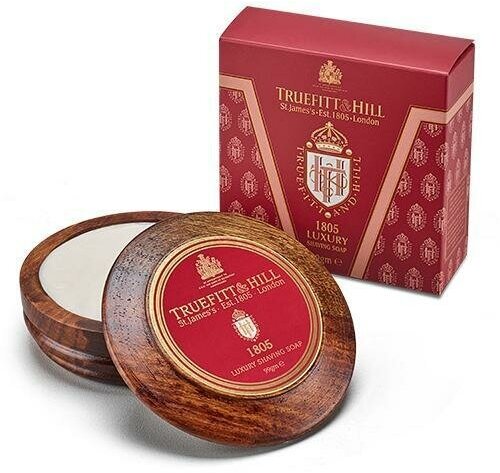 TRUEFITT & HILL Мыло для бритья Luxe 1805 в деревянной чаше 99 гр
