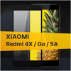 Противоударное защитное стекло для телефона Xiaomi Redmi 4X, Redmi Go и Redmi 5A / Стекло с олеофобным покрытием на Сяоми Редми 4Х, Редми Го, Редми 5А - изображение