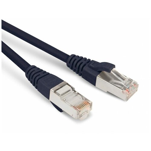 Экранированный патч-корд Hyperline PC-LPM-STP-RJ45-RJ45-C5e-5M-LSZH-BK кабель витая пара патч корд hyperline pc lpm stp rj45 rj45 c5e 5m lszh yl 5 0m