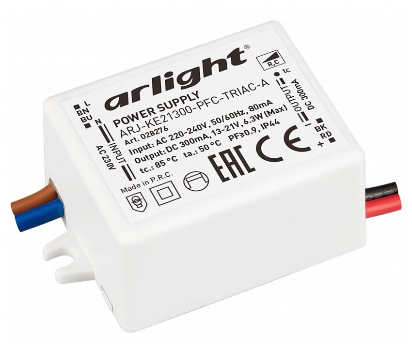 Блок питания для LED Arlight ARJ-KE21300-PFC-TRIAC-A 6.3 6.3 Вт