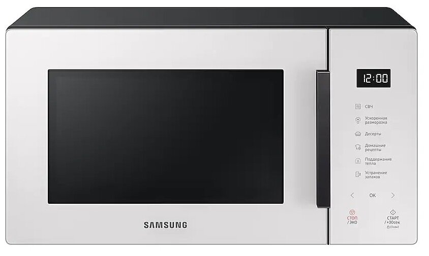 Микроволновая печь соло Samsung MW5000T Cotta White (MS23T5018AE) - фотография № 1