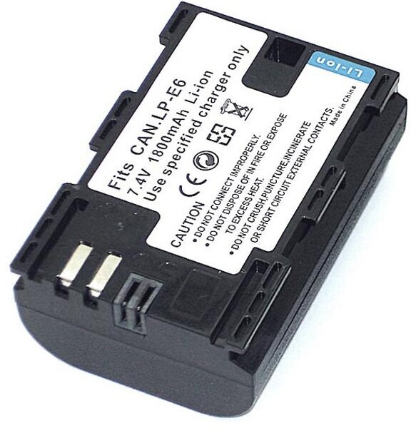 Аккумулятор Vbparts LP-E6 7.4V 2650mAh для Canon EOS 5D Mark II 077121