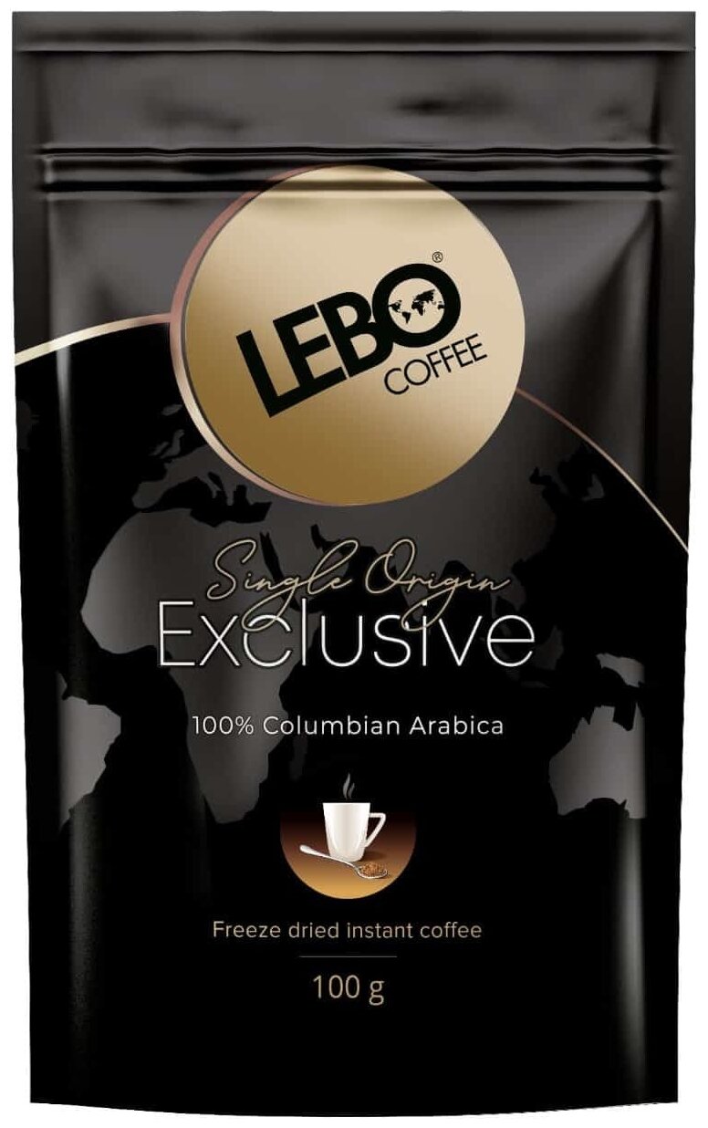 Кофе растворимый Lebo Exclusive, м/у, 100 г