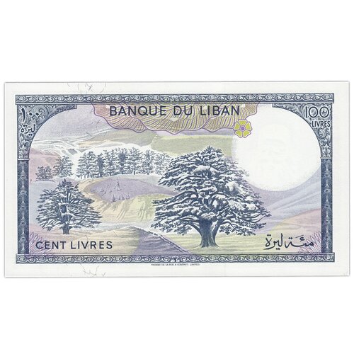 банкнота банк ливана 1000 ливров 1988 года синий Банкнота Банк Ливана 100 ливров 1988 года