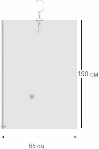 Чехол прозрачный вакуумный с клапаном, для хранения вещей и одежды 90х65 см - фотография № 2
