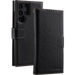 Кожаный чехол книжка Melkco Wallet Book Type для Samsung Galaxy S23 Ultra - изображение