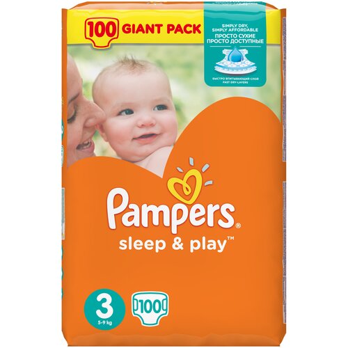 Pampers подгузники Sleep&Play 3 (5-9 кг), 78 шт.