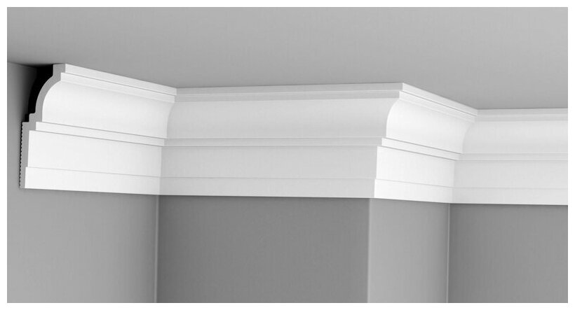 фото Плинтус потолочный Glanzepol GPX-20, 1шт (длина 2м)