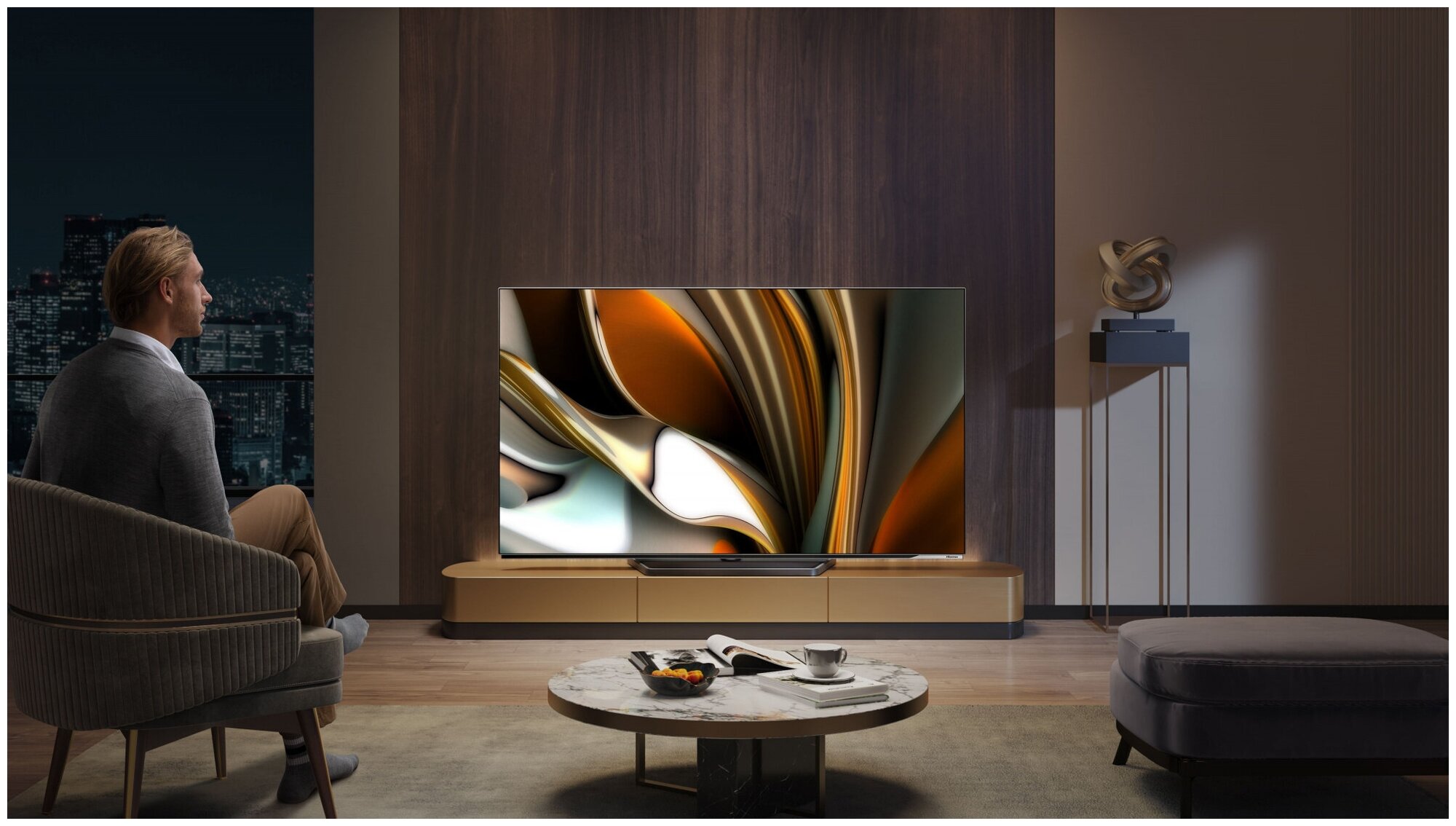 Телевизор Hisense 55A85H, 55", 4K Ultra HD, черный - фото №12
