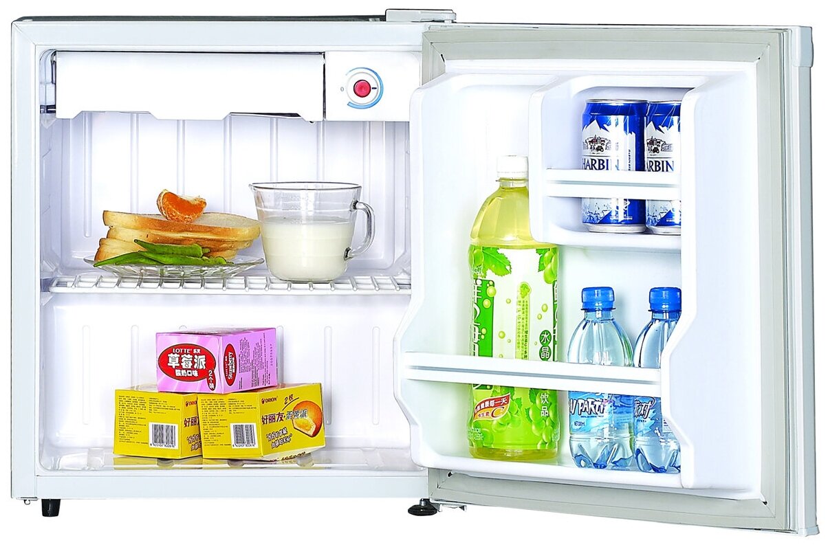 Холодильник RENOVA RID- 50W /бел., 0,50*0,45*0,47, 44л+4л/ - фотография № 1