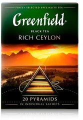 Чай черный Greenfield Rich Ceylon в пирамидках, 20 пак.