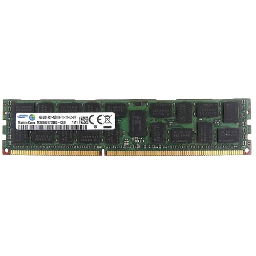 Оперативная память Samsung 4 ГБ DDR3 1600 МГц DIMM CL11 samsung 4 гб pc3 8500r m393b5170eh1 cf8