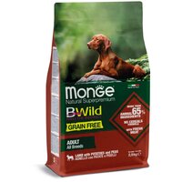 Сухой корм для собак Monge BWILD Feed the Instinct, ягненок, с картофелем, с горошком 1 уп. х 1 шт. х 2.5 кг