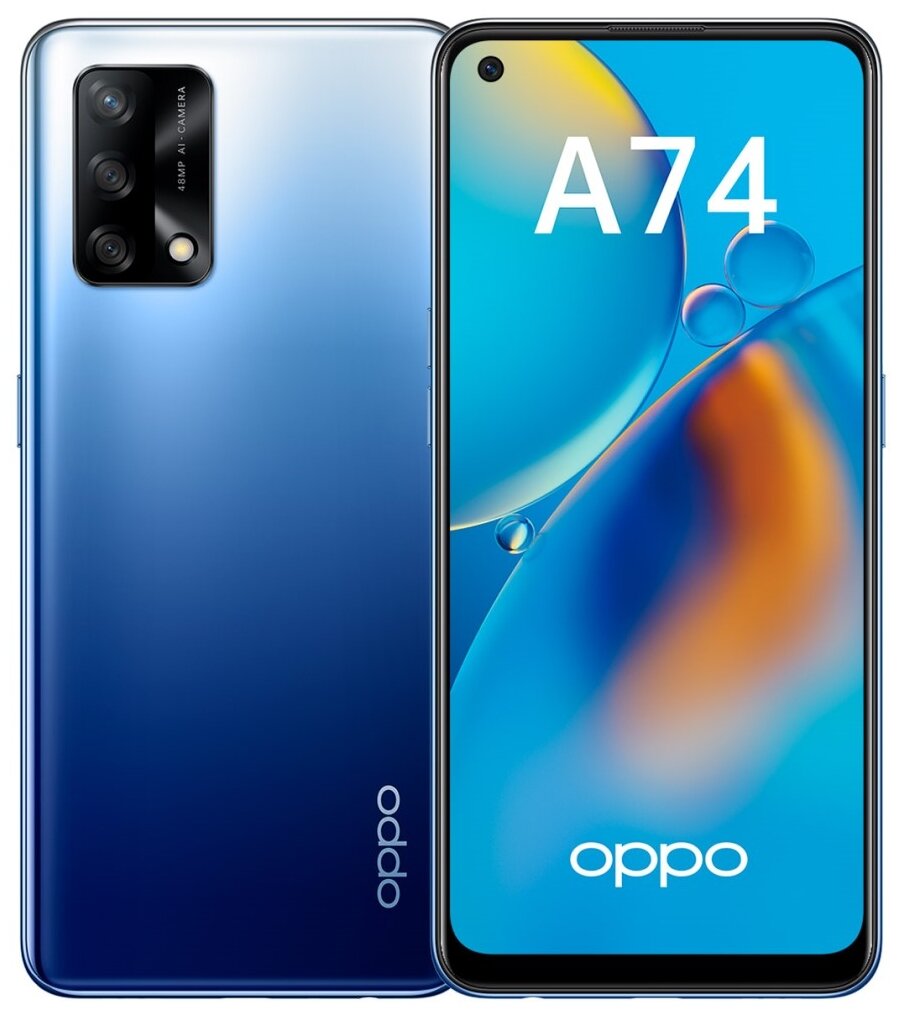 OPPO A74, Синий