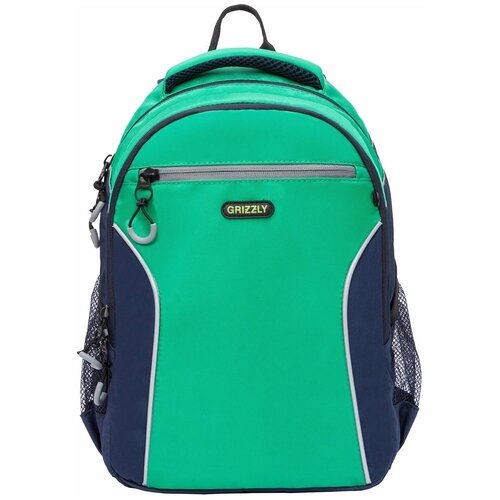 фото Grizzly рюкзак rb-963-1, зеленый/темно-синий