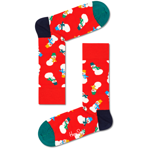 Носки Happy Socks, размер 41-46, красный, мультиколор носки happy socks 3 пары размер 41 46 розовый черный оранжевый желтый красный мультиколор
