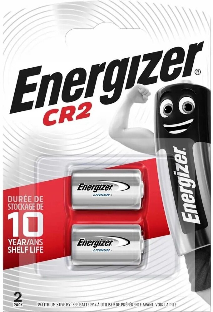 Батарейка Energizer CR2, в упаковке: 2 шт.