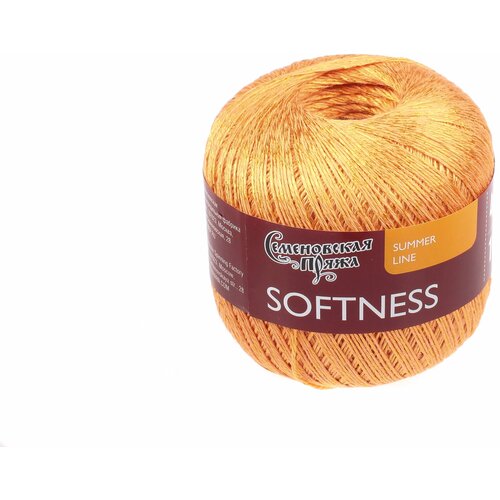 Пряжа Семеновская Softness 47%хлопок/53%вискоза, 400м, 100г, 1шт