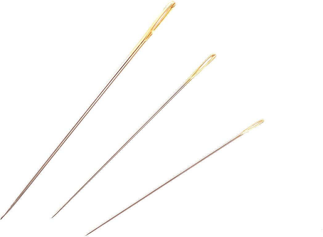 110109/g Иглы ручные с золотым ушком для тонкой шерсти №5-10, 16шт. HobbyPro - фото №6