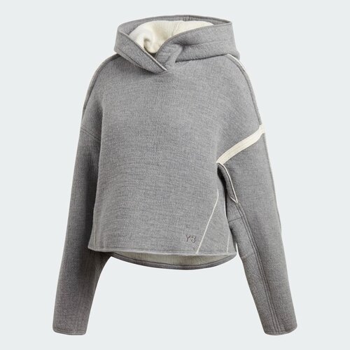 фото Худи y-3 adidas, силуэт прямой, размер 32, серый