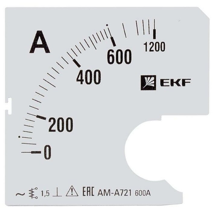 Шкала сменная для A721 600/5А-1.5 PROxima EKF s-a721-600 1шт