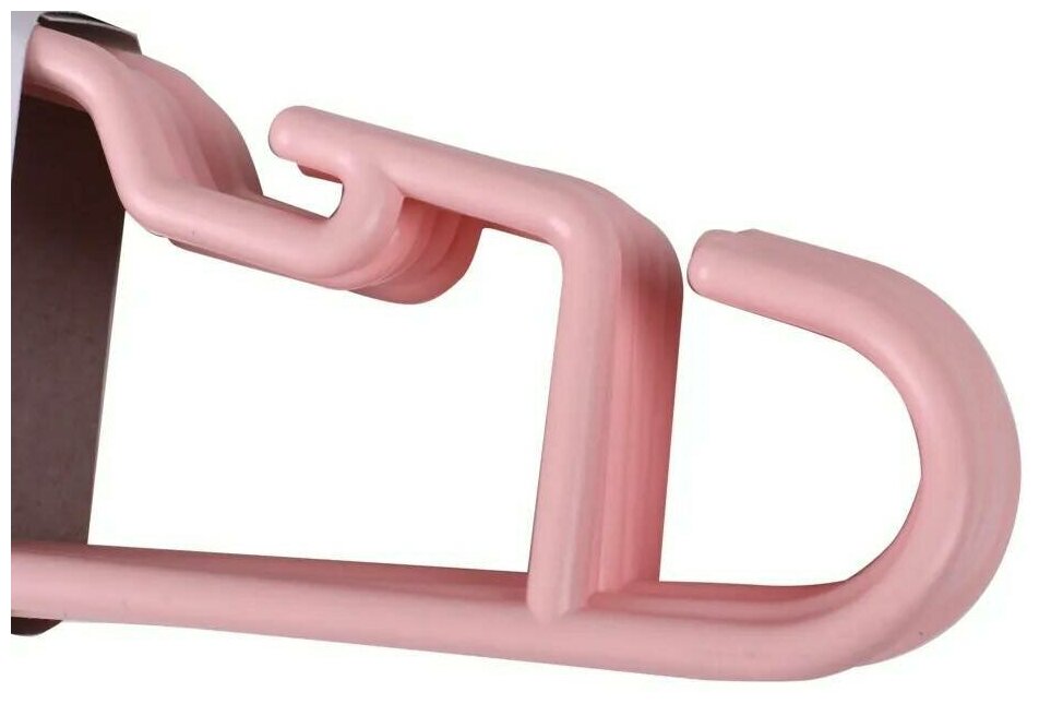 Вешалки-плечики для хранения одежды №289, 41 см, набор из 6 штук розовые - фотография № 3